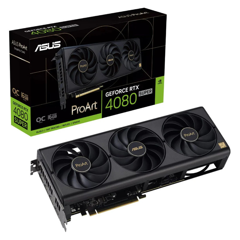 Asus Proart NVIDIA GeForce RTX 4080 SUPER OC 16GB GDDR6X Graphics Card - كرت الشاشة